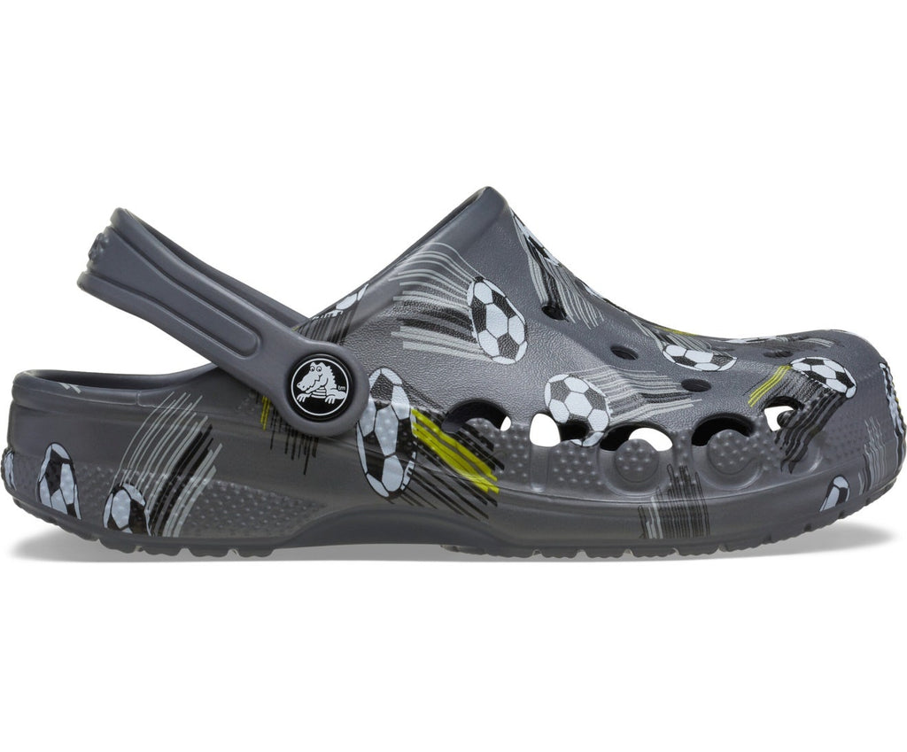 Baya Seasonal Printed Charcoal Kids Clog