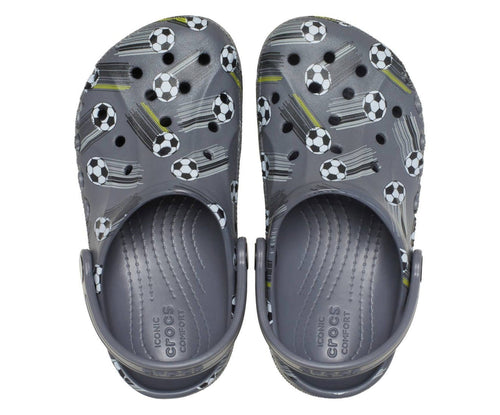 Baya Seasonal Printed Charcoal Kids Clog