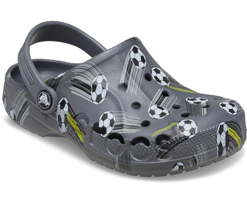 Baya Seasonal Printed Charcoal Kids Clog