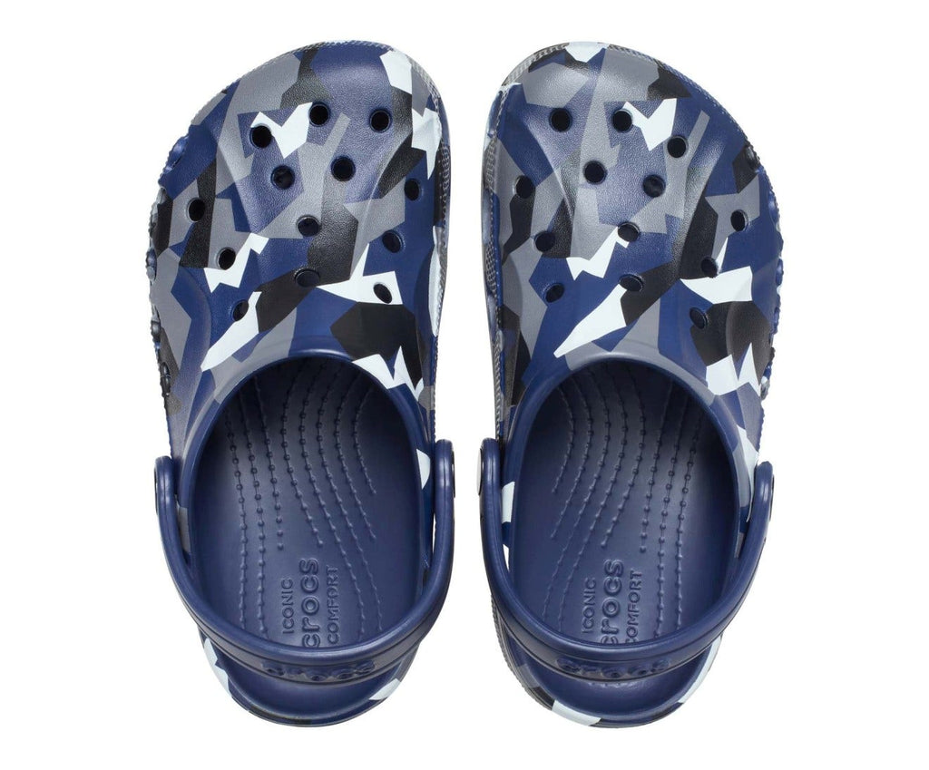 Baya Seasonal Printed Kids Navy/Multi Clog