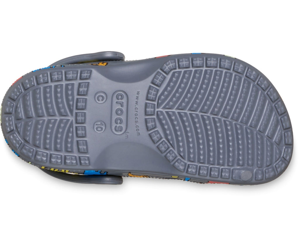 Baya Seasonal Printed Toddler Charcoal/Multi Clog