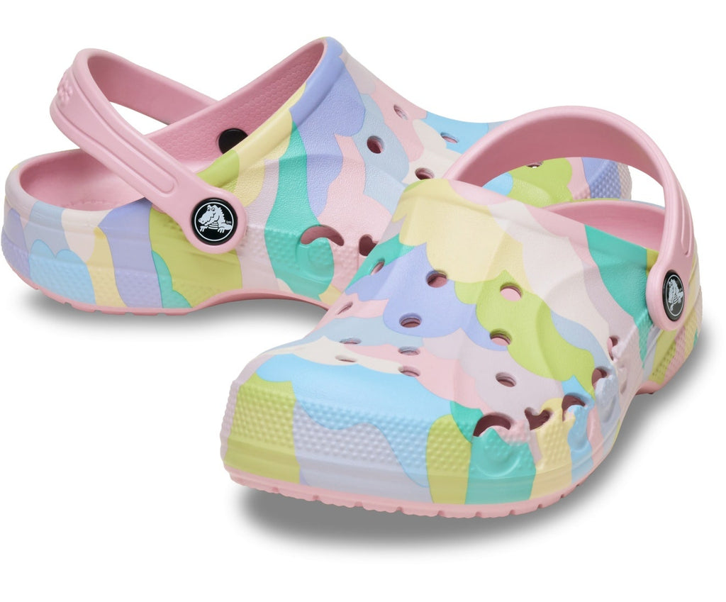 Baya Seasonal Printed Petal Pink Toddler Clog