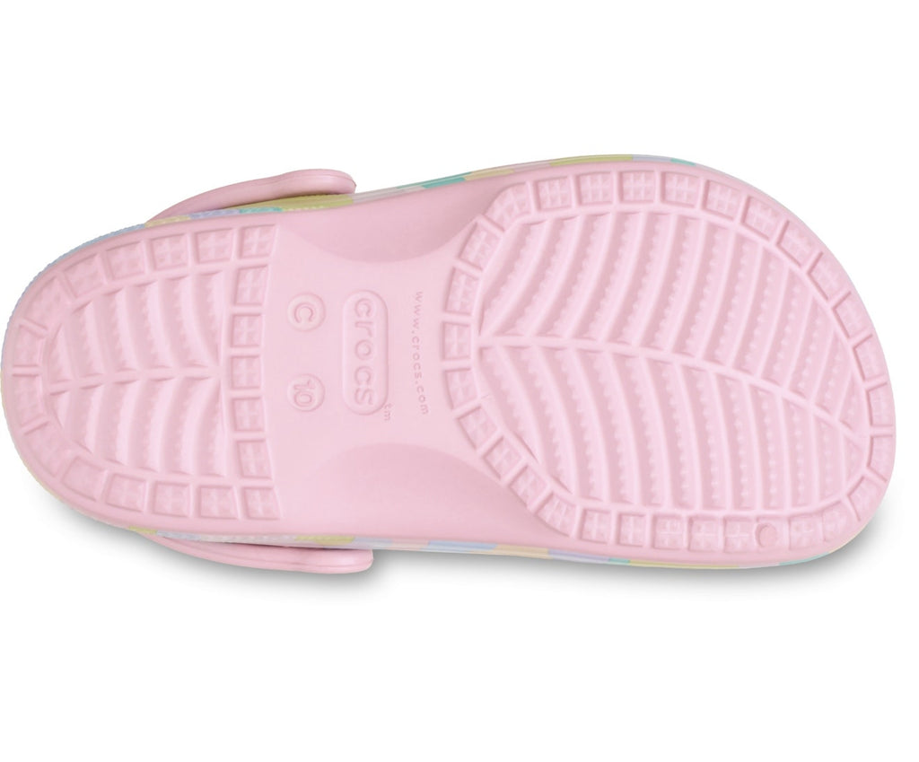 Baya Seasonal Printed Petal Pink Toddler Clog