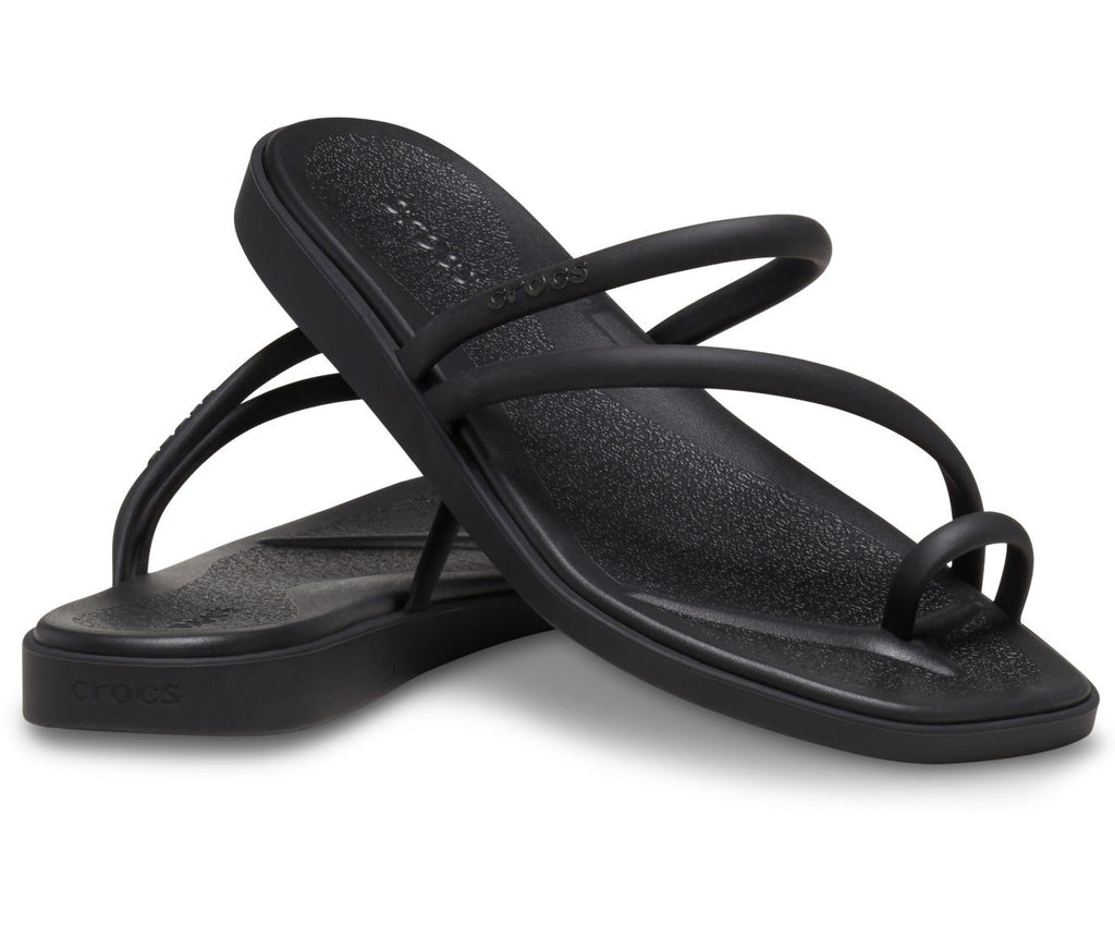 Miami Toe Loop Black Women Sandal