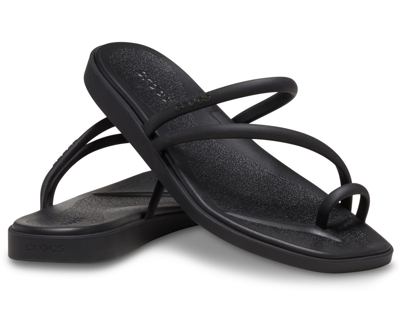 Miami Toe Loop Black Women Sandal