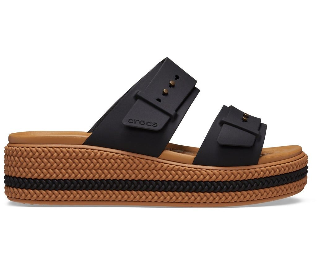 Brooklyn Woven Buckle  Black Women Sandal