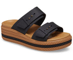 Brooklyn Woven Buckle  Black Women Sandal