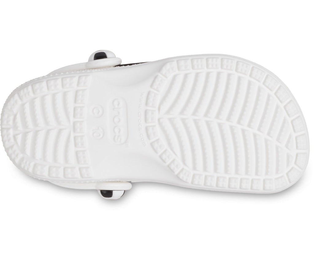 Classic Soccer Ball White/Black Toddler Clog