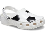 Classic Soccer Ball White/Black Toddler Clog