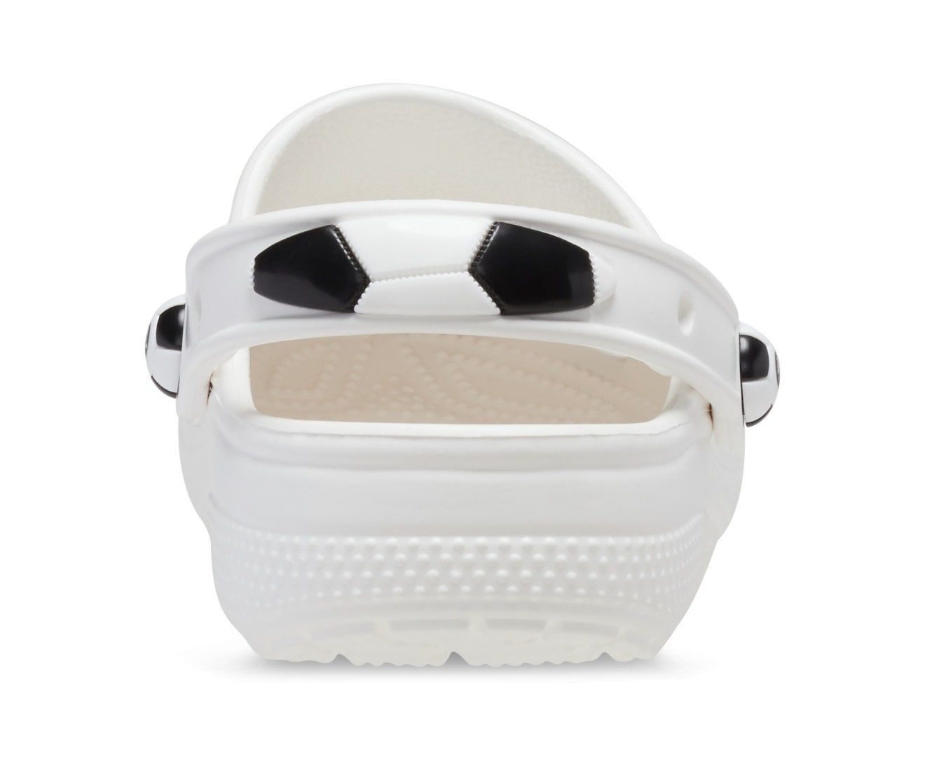 Classic Soccer Ball White/Black Toddler Clog