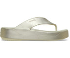 Getaway Metallic Platform Champagne Metallic Women Flip