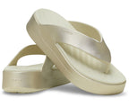 Getaway Metallic Platform Champagne Metallic Women Flip