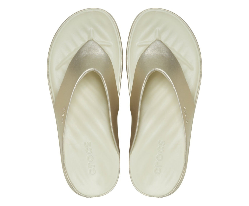 Getaway Metallic Platform Champagne Metallic Women Flip