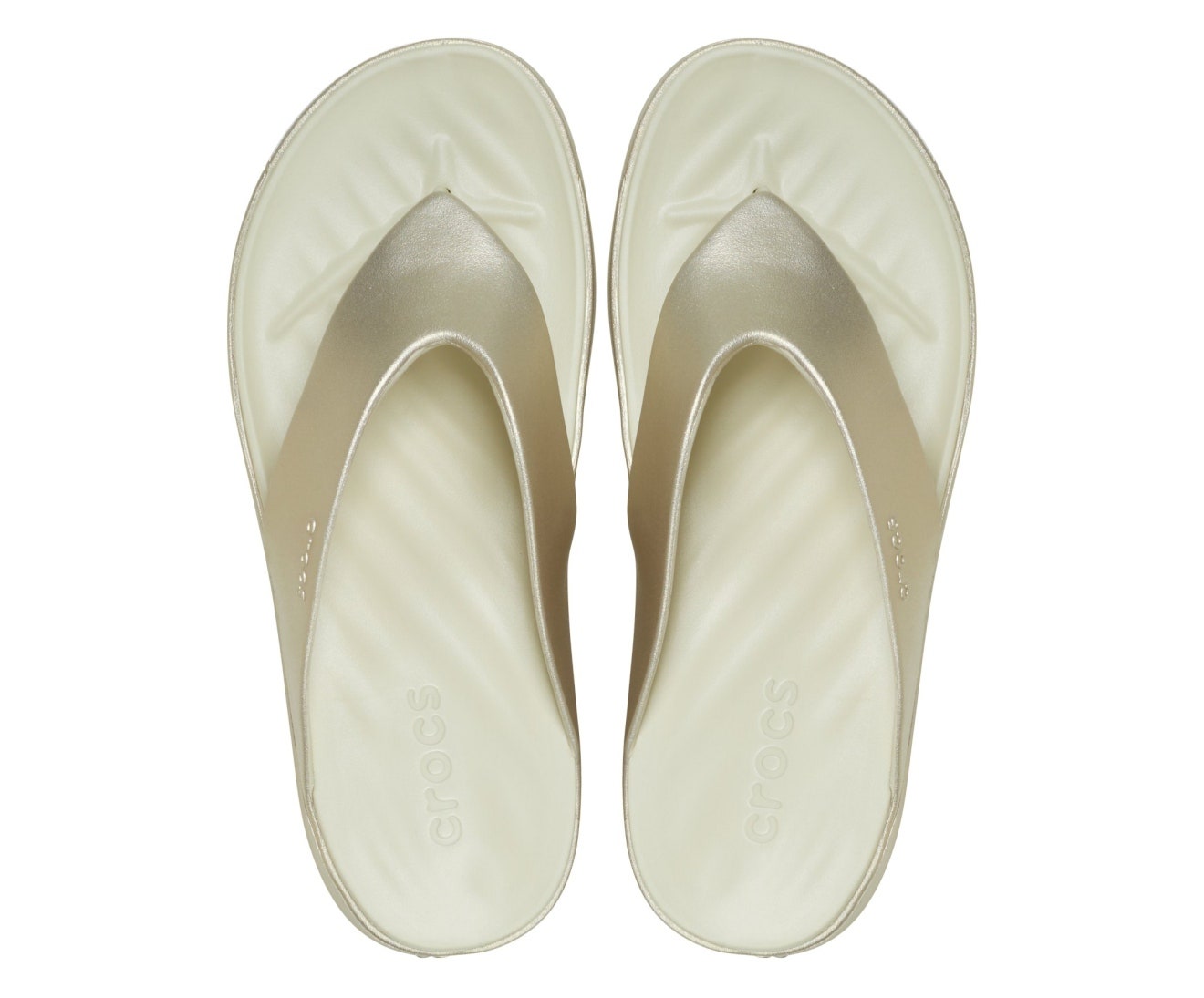 Getaway Metallic Platform Champagne Metallic Women Flip