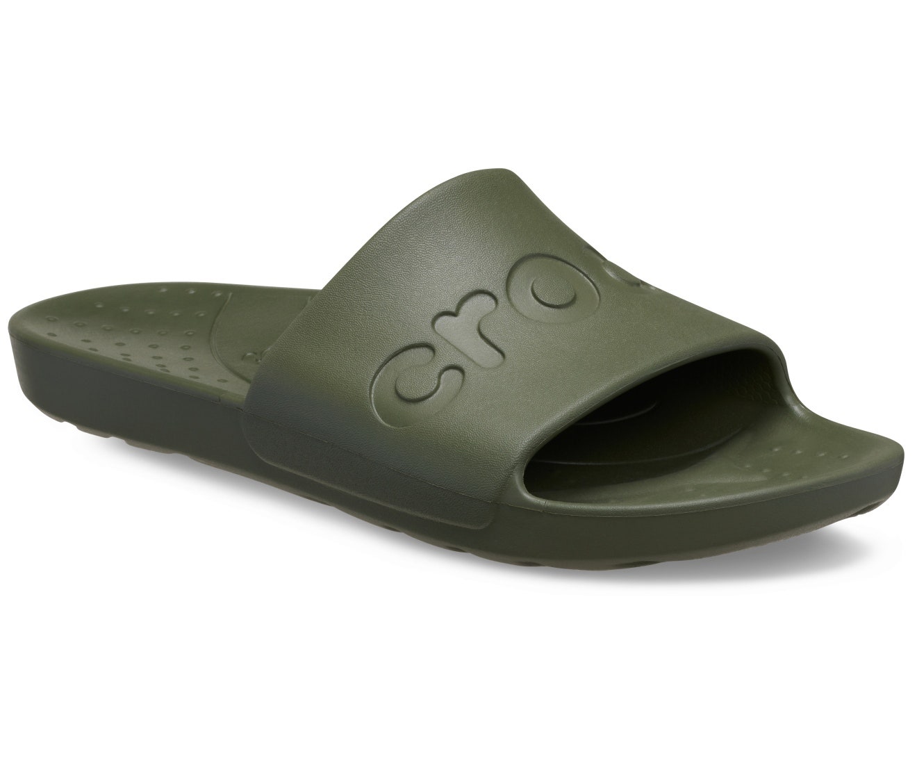 Crocs Army Green Unisex Slide