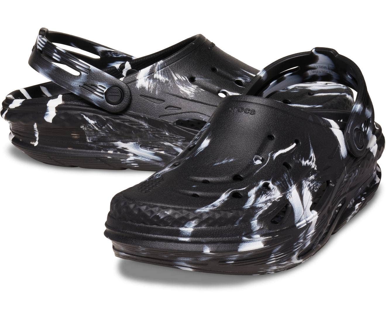 Off Grid Marbled Black/White Unisex Clog