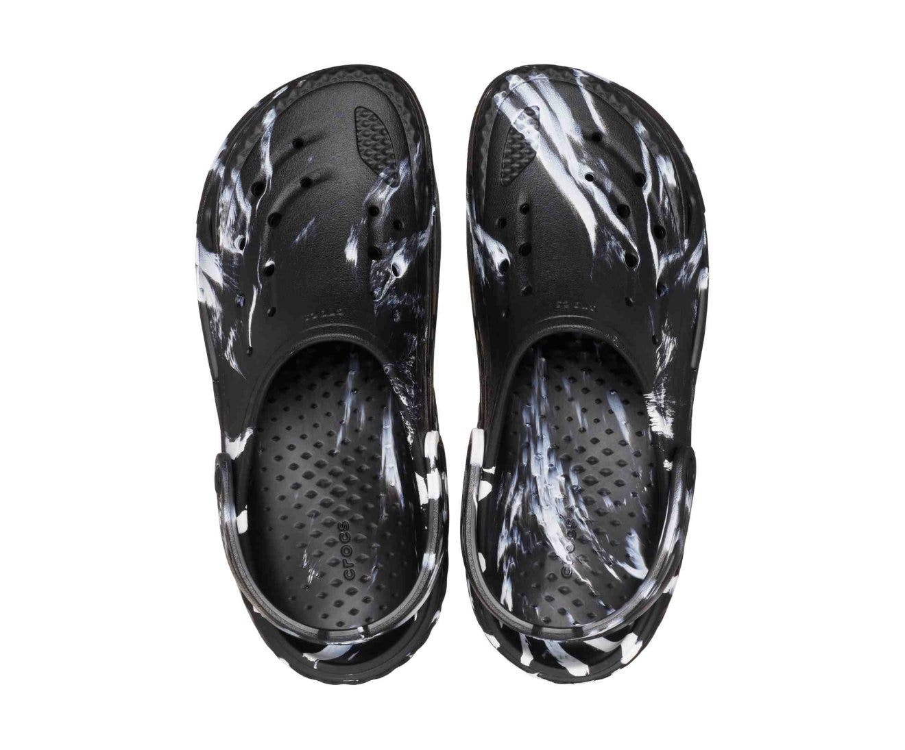 Off Grid Marbled Black/White Unisex Clog