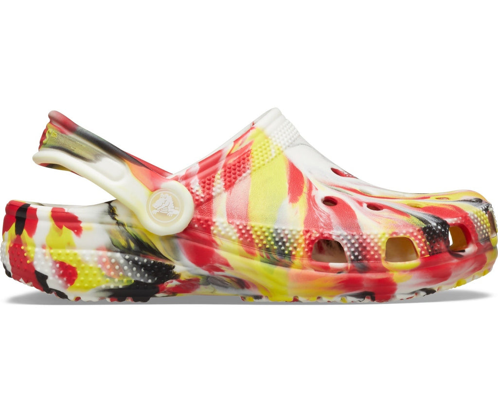 Classic Glow Marbled Varsity Red/Multi Toddler Clog