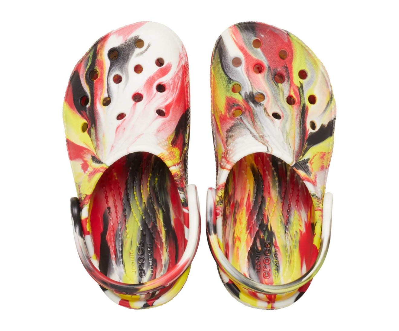 Classic Glow Marbled Varsity Red/Multi Toddler Clog