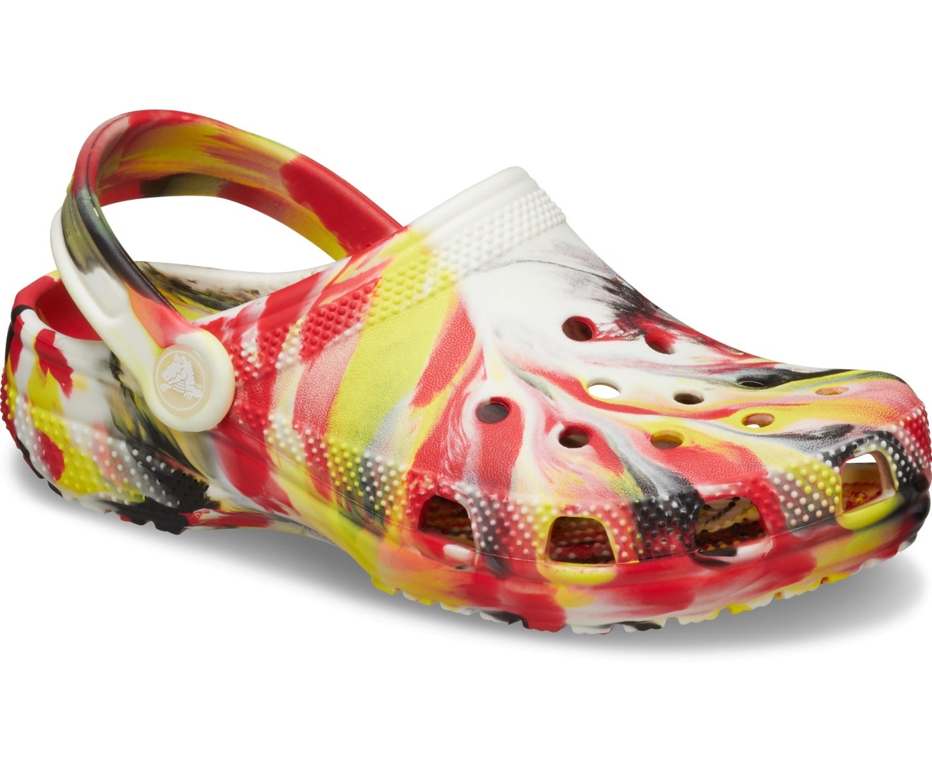 Classic Glow Marbled Varsity Red/Multi Toddler Clog