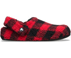 Classic Buff Check Cozzzy Varsity Red/Black Unisex Slipper