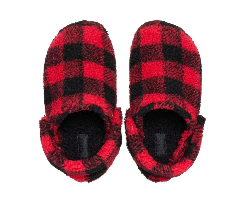 Classic Buff Check Cozzzy Varsity Red/Black Unisex Slipper
