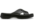 Classic Cross Strap Black Women Slide