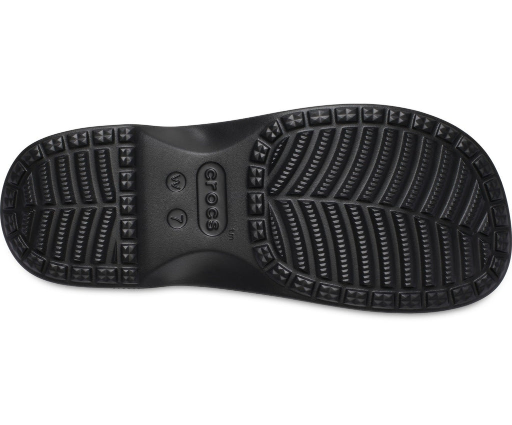 Classic Cross Strap Black Women Slide