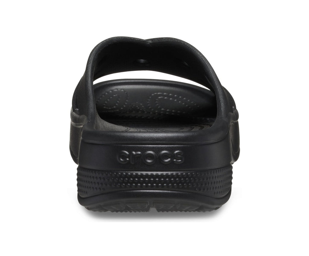 Classic Cross Strap Black Women Slide