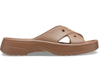 Classic Cross Strap Milk Chocolate Women Slide