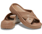 Classic Cross Strap Milk Chocolate Women Slide
