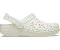Classic Floral Cutout Chalk Unisex Clog
