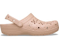 Classic Floral Cutout Pink Caramel Unisex Clog