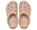 Classic Floral Cutout Pink Caramel Unisex Clog