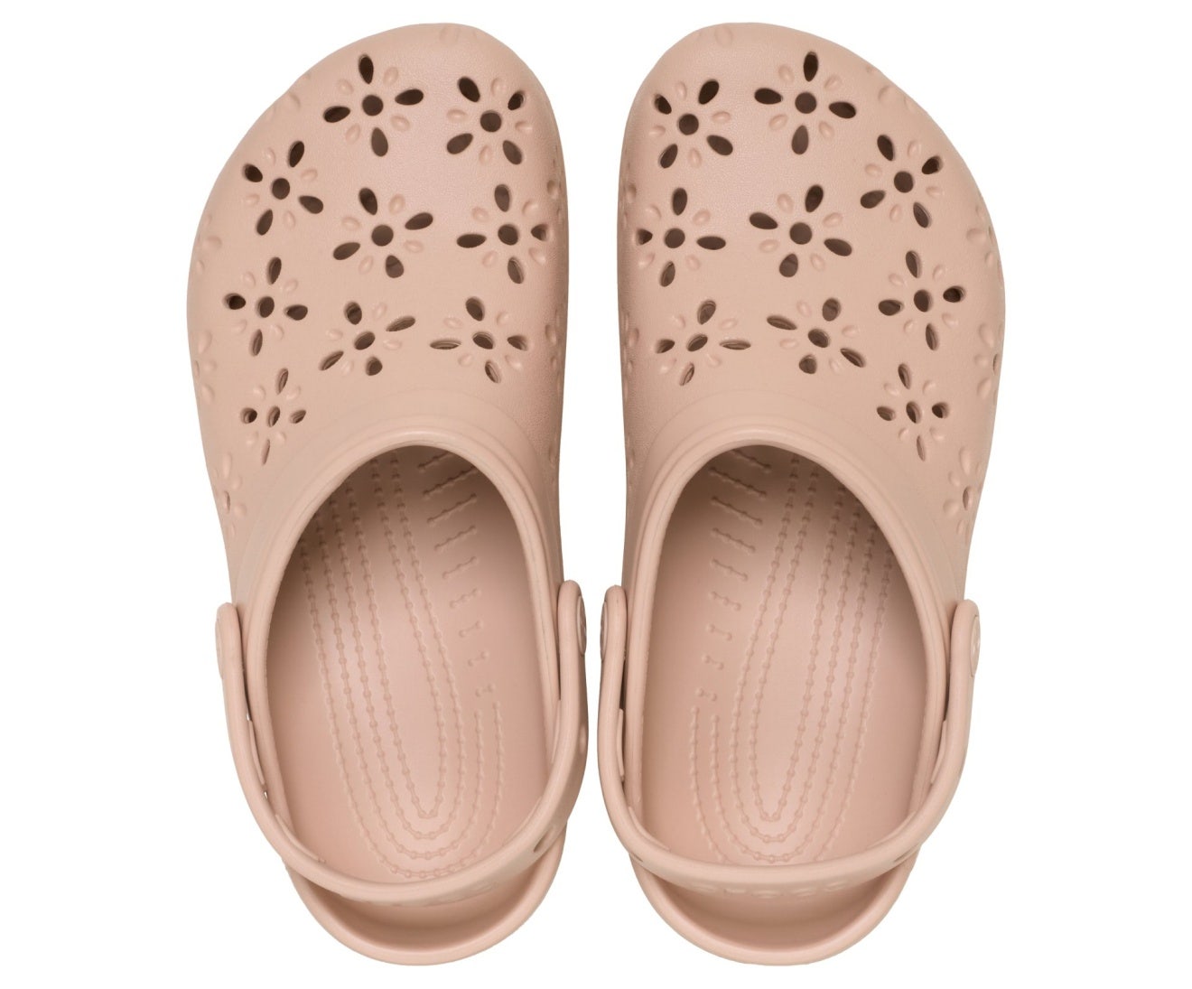 Classic Floral Cutout Pink Caramel Unisex Clog