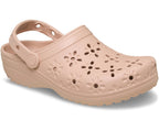 Classic Floral Cutout Pink Caramel Unisex Clog