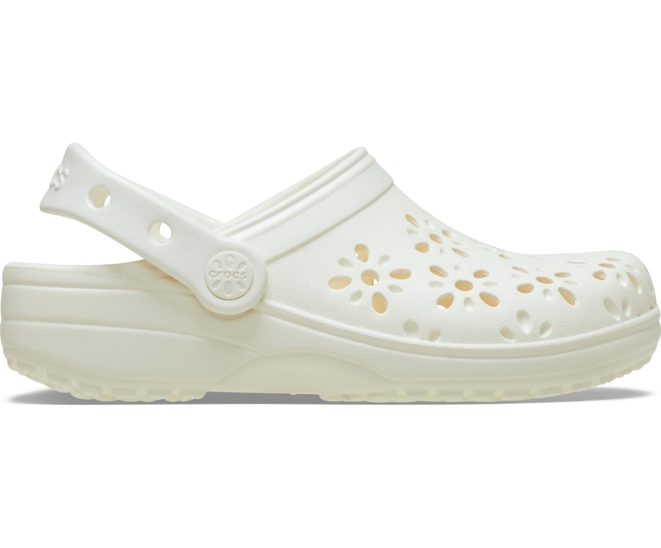 Classic Floral Cut Out Chalk Kids Clog