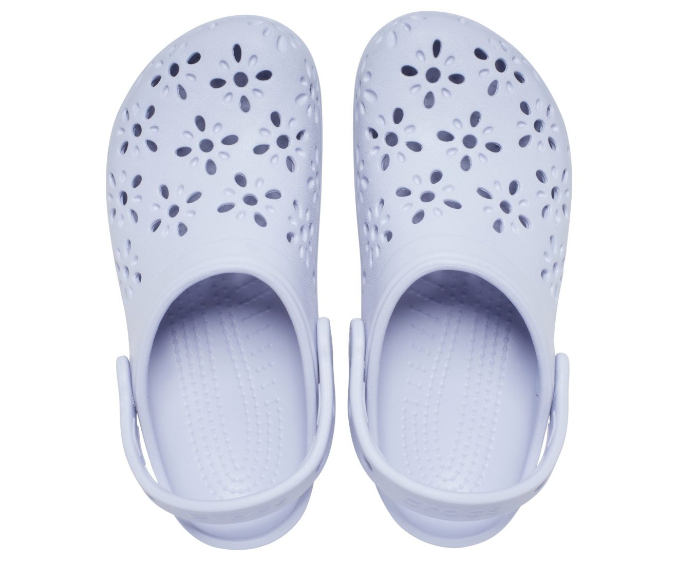 Classic Floral Cutout Purple Moon Toddler Clog