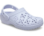 Classic Floral Cutout Purple Moon Toddler Clog
