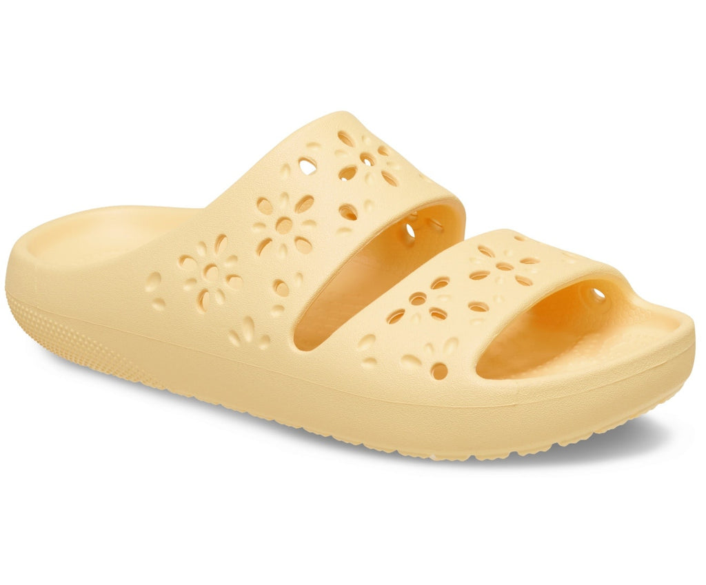 Classic Floral Cutout Golden Hour Unisex Sandal