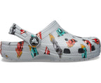 Classic Race Cars Graphic Mirage/Multi Toddler Clog