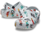 Classic Race Cars Graphic Mirage/Multi Toddler Clog