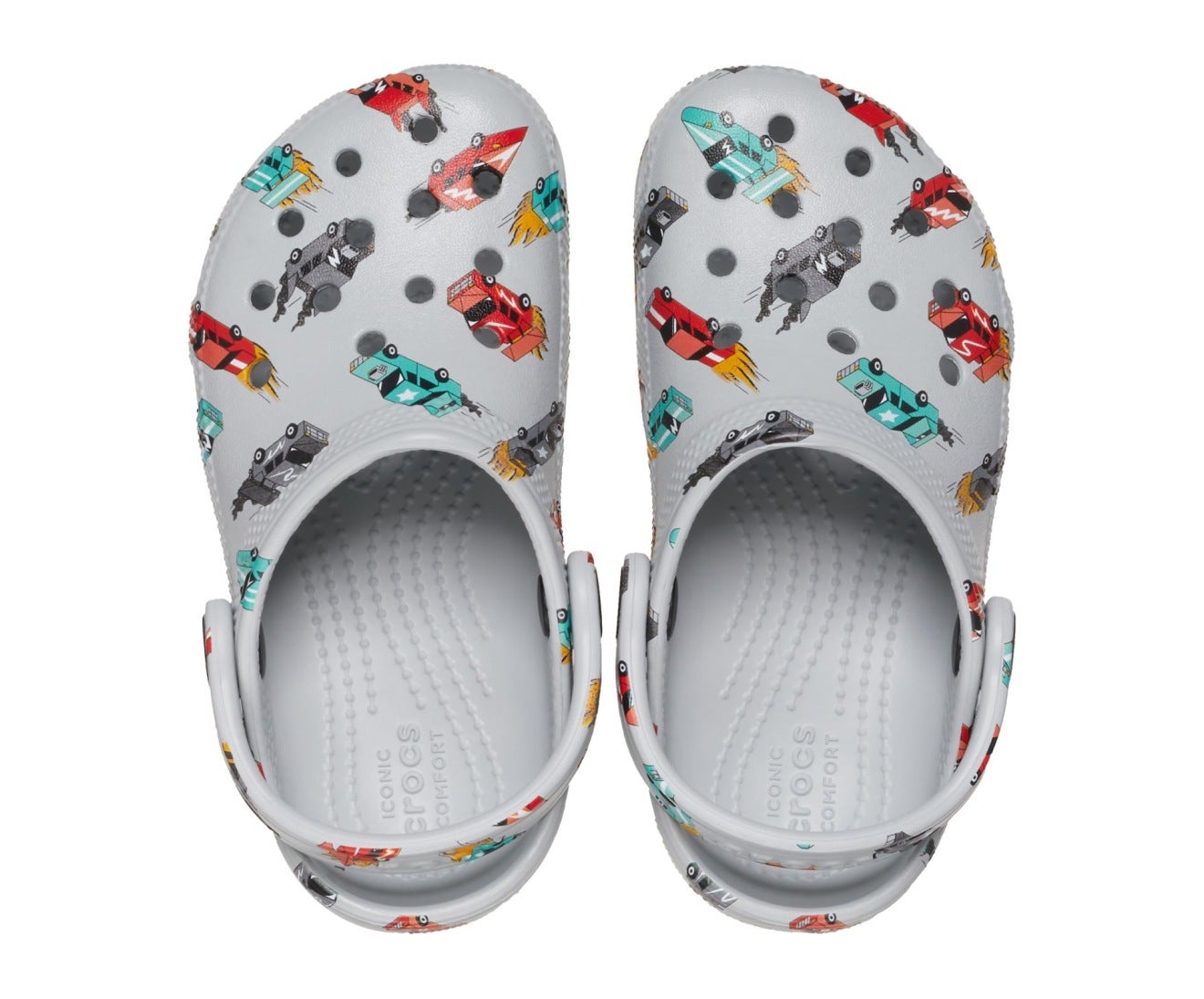 Classic Race Cars Graphic Mirage/Multi Toddler Clog