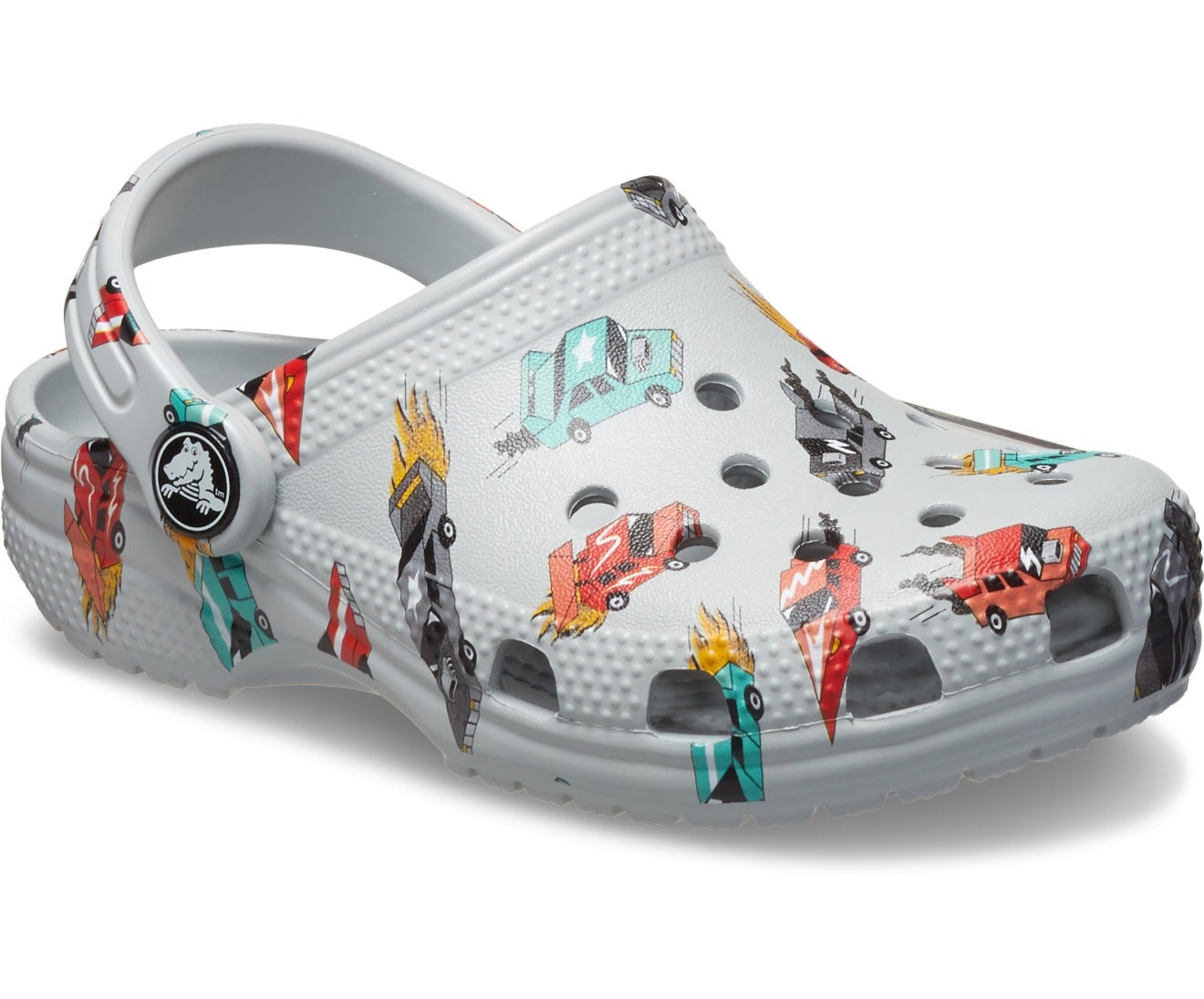 Classic Race Cars Graphic Mirage/Multi Toddler Clog