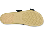 Brooklyn Buckle Low Black/Tan Women Sandal
