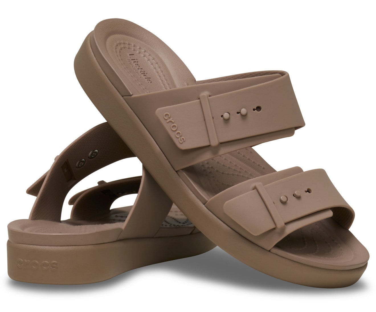 Brooklyn Buckle Low Low Latte Women Sandal