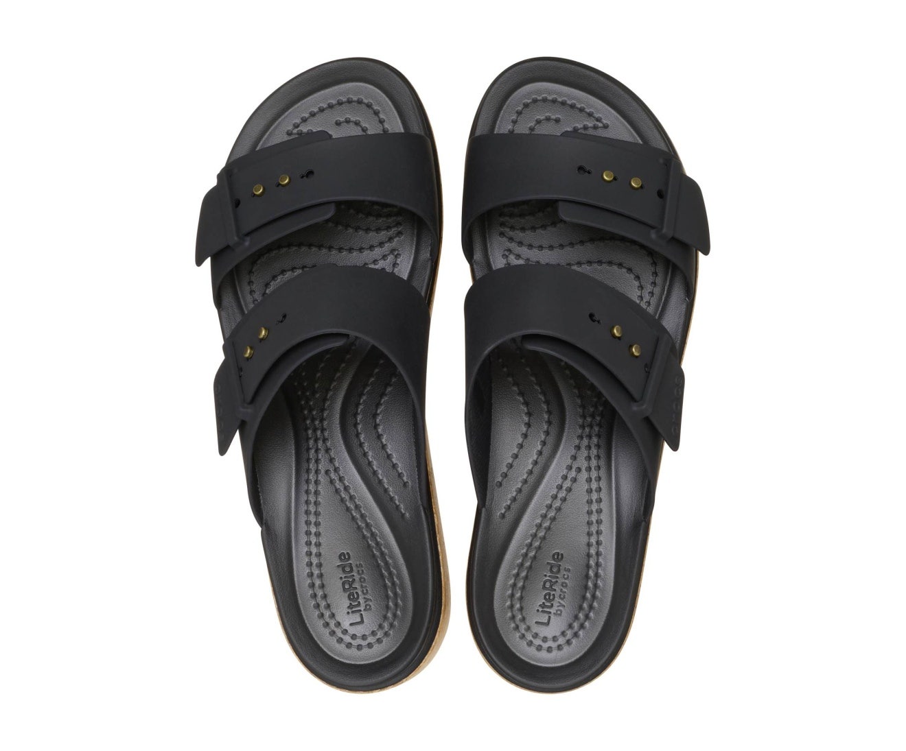 Brooklyn Cork Buckle Black Women Sandal