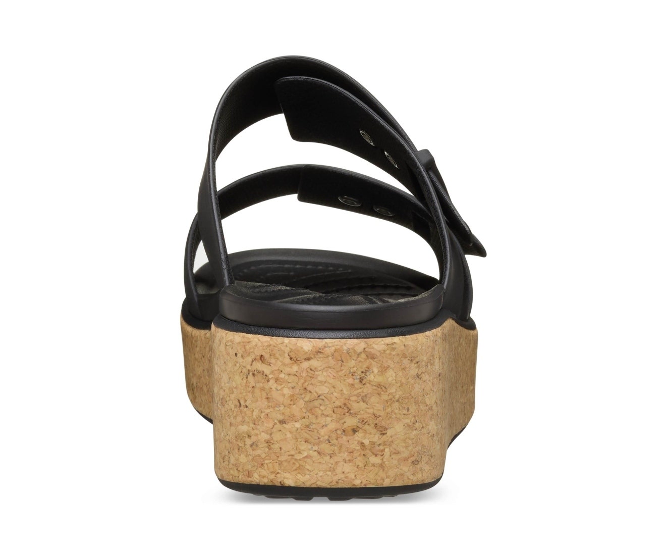 Brooklyn Cork Buckle Black Women Sandal