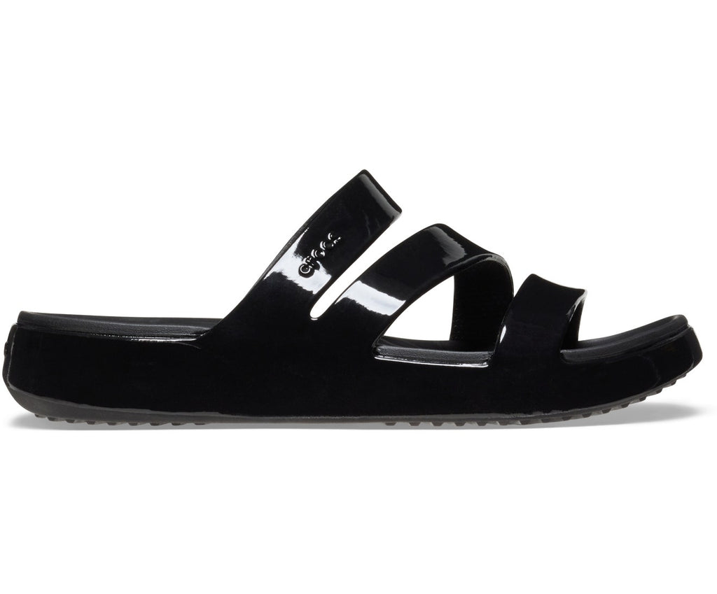 Getaway Patent Strappy Black Women Flip