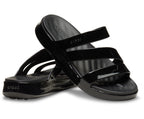 Getaway Patent Strappy Black Women Flip